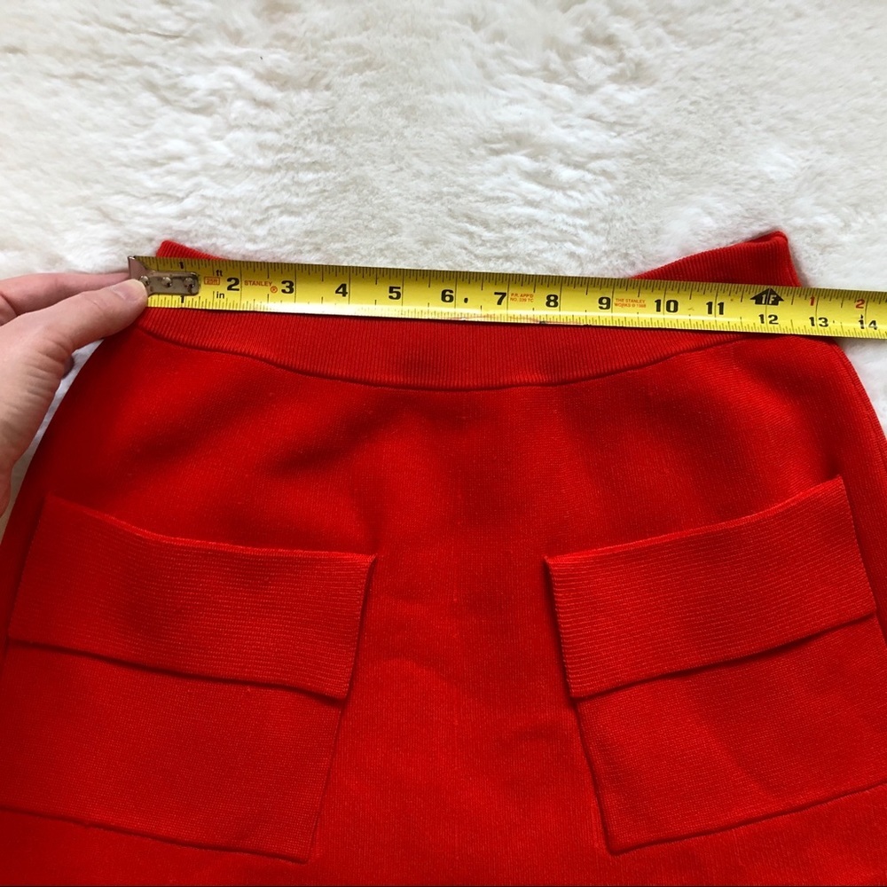 A.L.C. Flared Skirt w/ Front Pockets Size Small Mod Retro Trendy Modern - Picture 5 of 10